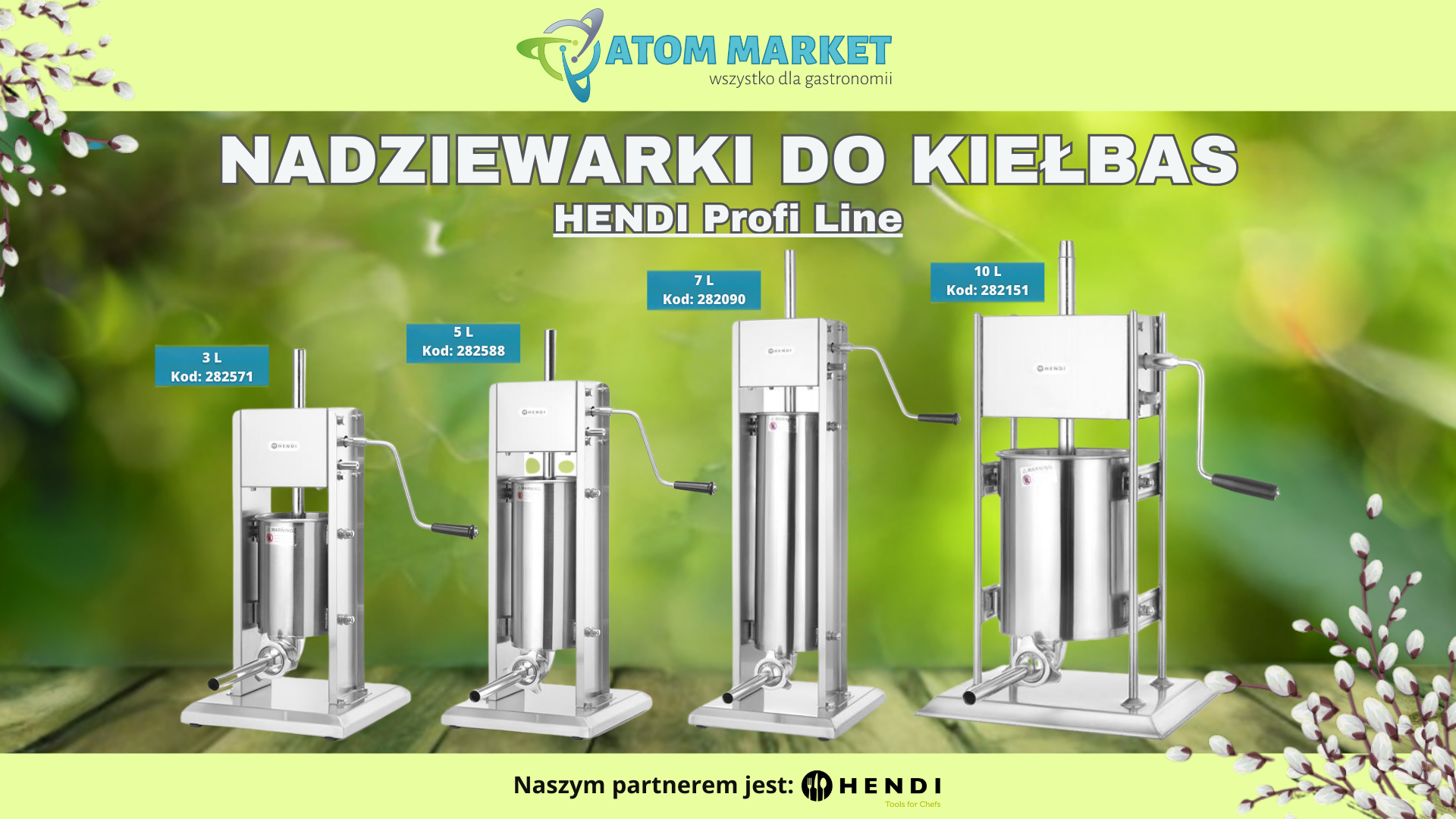 Kgw nadziewarki hendi profi line atom market